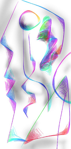 mit Finger auf Tablet oder